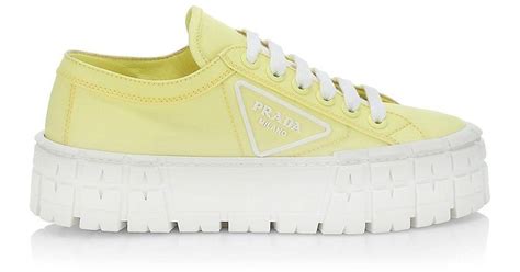 prada sneakers light blue|Prada lug sole platform sneakers.